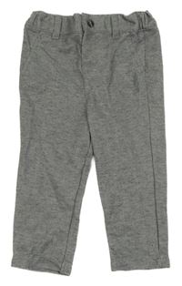 Šedo-černé vzorované společenské kalhoty Primark