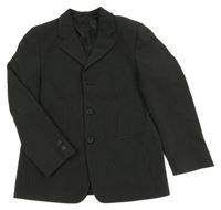 Černo-šedé pruhované společenské sako C&A