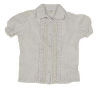 Bílá halenka s volánky 