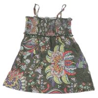 Khaki kytičkovaná žabičková tunika s. Oliver 