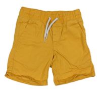 Okrové plátěné kraťasy C&A