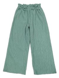 Mátové strukturované palazzo kalhoty 