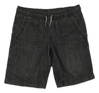 Černé lehké riflové kraťasy C&A