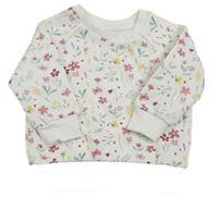 Smetanová mikiny s kytičkami PRIMARK