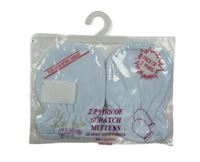 Nové - 2x - Světlemodré rukavice Just too Cute