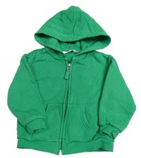 Zelená propínací mikina s kapucí H&M