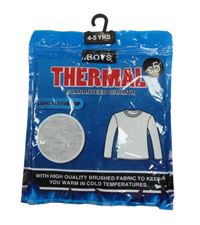 Nové - světlešedé melírované žebrované thermo triko Peacocks