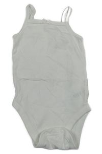 Smetanové košilkové body s perforovanými motýlky a mašličkou NUTMEG