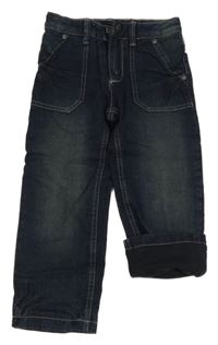 Tmavomodré podšité rifle impidimpi