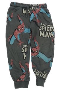 Tmavošedé tepláky se Spider-many Nutmeg