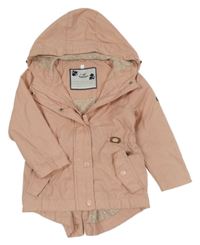 Pudrová jarní parka s kapucí Topolino