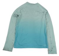 Azurovo-mentolové thermo triko 