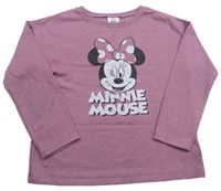 Tmavorůžová lehká mikina s Minnie Disney