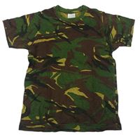 Khaki-béžové army tričko 