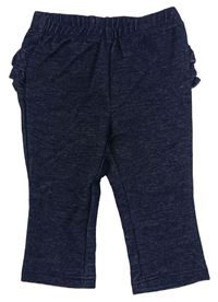 Tmavomodré tregíny s volánky Old Navy