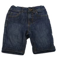 Tmavomodré riflové straight kraťasy Denim Co.