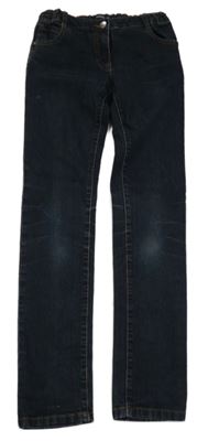 Tmavomodré skinny rifle Inextenso