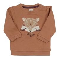 Starorůžová mikina s liškou C&A