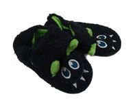 Tmavomodré huňaté domácí bačkory s příšerkou George vel. 23