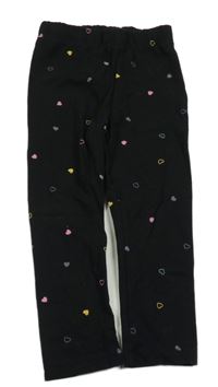 Černé legíny se srdíčky LC Waikiki