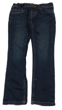 Tmavomodré teplákové skinny rifle C&A