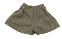 Hnědé třpytivé vzorované vlněné sukňové kraťasy Primark