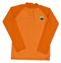 Neonově oranžové UV triko s nášivkou Leigh Tucker