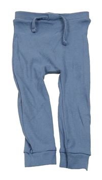 Modré žebrované lehké tepláky Matalan