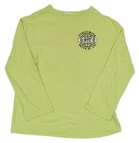 Limetkové triko se skateboardem H&M