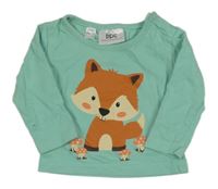 Světlezelené triko s liškou BPC