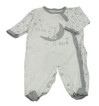 Bílý overal s medvědy