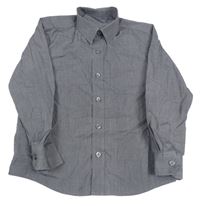 Tmavošedá melírovaná košile