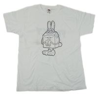 Bílé tričko s vybarvovacím obrázkem Fruit of the Loom