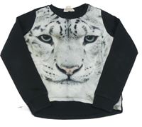 Černo-šedá mikina s tygrem H&M
