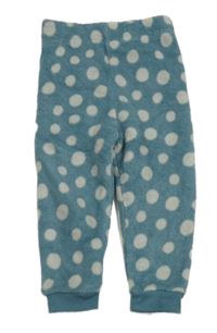 Modré puntíkaté chlupaté pyžamové kalhoty Primark