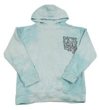 Světlemodrá mikina s potiskem a kapucí George