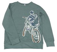 Khaki mikina s potiskem Yigga