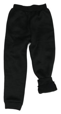 Černé thermo tepláky shein