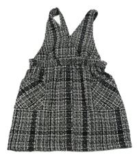 Černo-bílé vzorované úpletové šaty Matalan