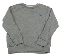 Šedá melírovaná mikina s výšivkou Next