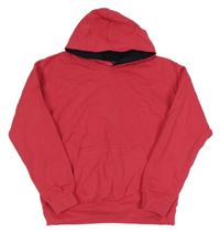 Tmavorůžová mikina s kapucí 