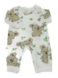 Bílý overal s koalami 