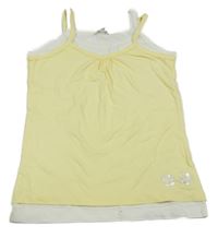 Žluto-bílý top TCM