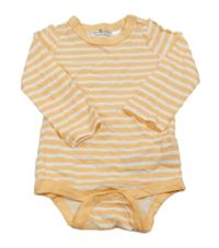 Bílo-oranžové pruhované body Pep&Co