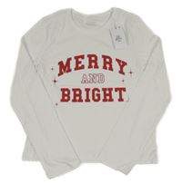 Nové - bílé triko s červeným nápisem Primark