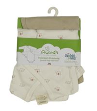 Nové - 2x zavinovací body - bílé se slony + béžové 