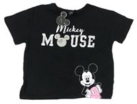 Černé tričko s Mickeym zn. Primark
