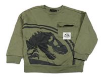 Khaki mikina s dinem - Jurský svět 