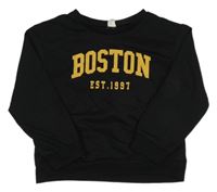 Černá mikina s nápisem Shein