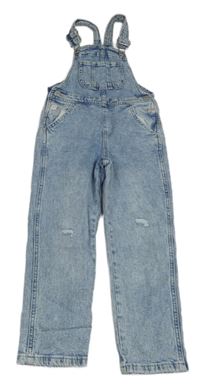 Světlemodré laclové rifle s prošoupáním  H&M